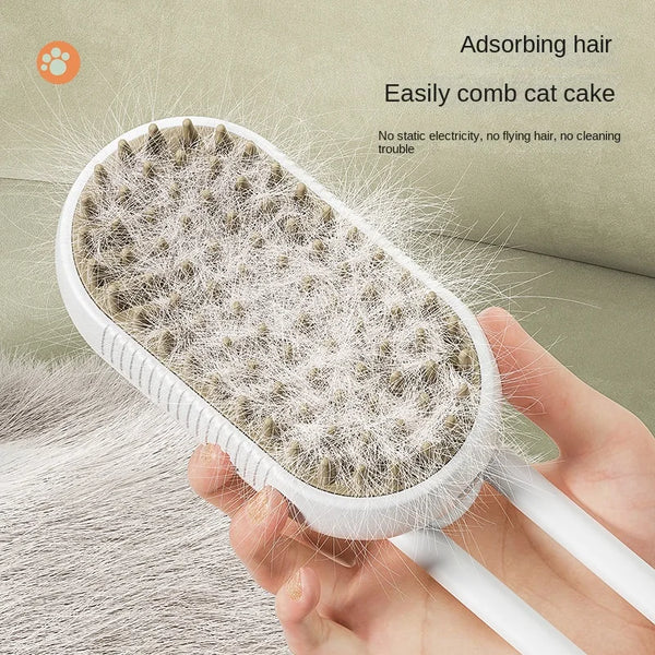 Trendy Steam 3 in 1 Electric Massage Pet Grooming Brush - TrendsetterbyTracy Boutique
