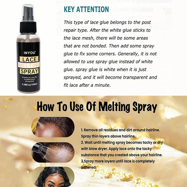 Trendy Holding Adhesive Spray For Lace Wigs