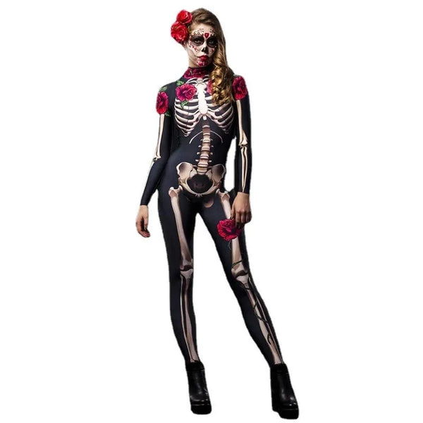 Trendy Rose Skeleton Halloween Costume - TrendsetterbyTracy Boutique