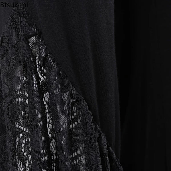 Trendy Black Lace Flare Long Pants - TrendsetterbyTracy Boutique