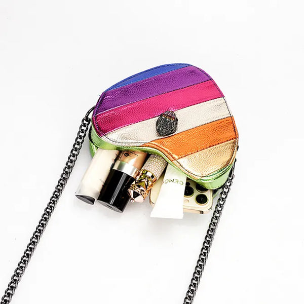 Trendy Heart Rainbow Crossbody Handbag - TrendsetterbyTracy Boutique