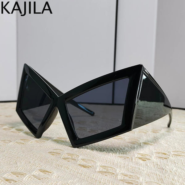 Trendy Punk Oversized Cat Eye Windproof Frames