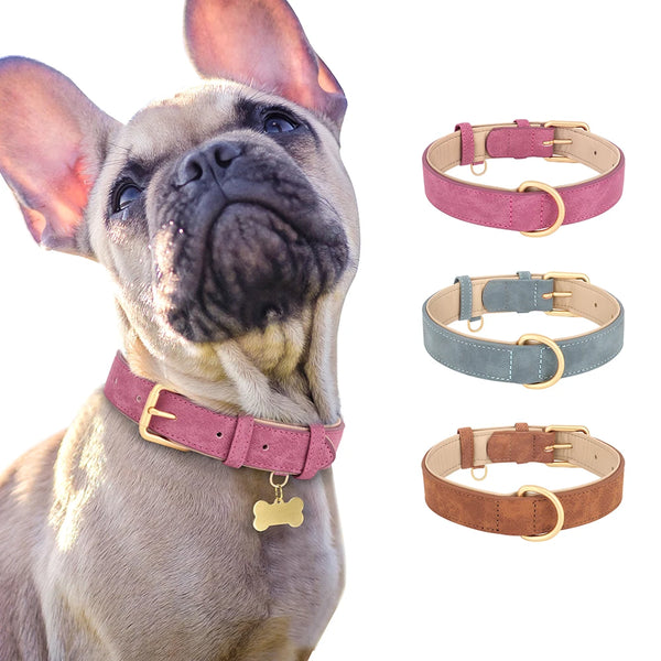 Trendy Adjustable Suede Leather Pet Collar - TrendsetterbyTracy Boutique
