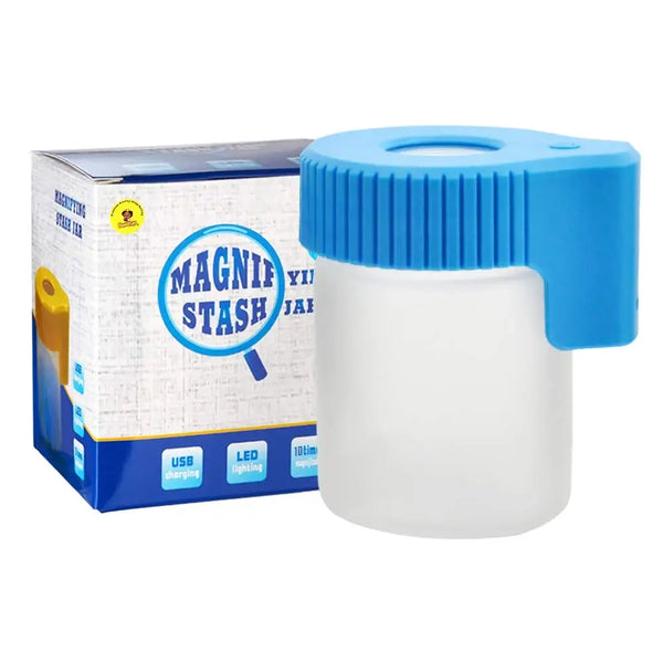 Trendy Stoner LED Illuminated Seal Dry Herb Grass Storage Jar