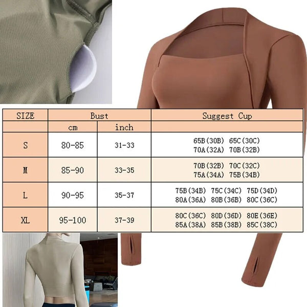 Trendy Long Sleeve Yoga Crop Top Shirts - TrendsetterbyTracy Boutique