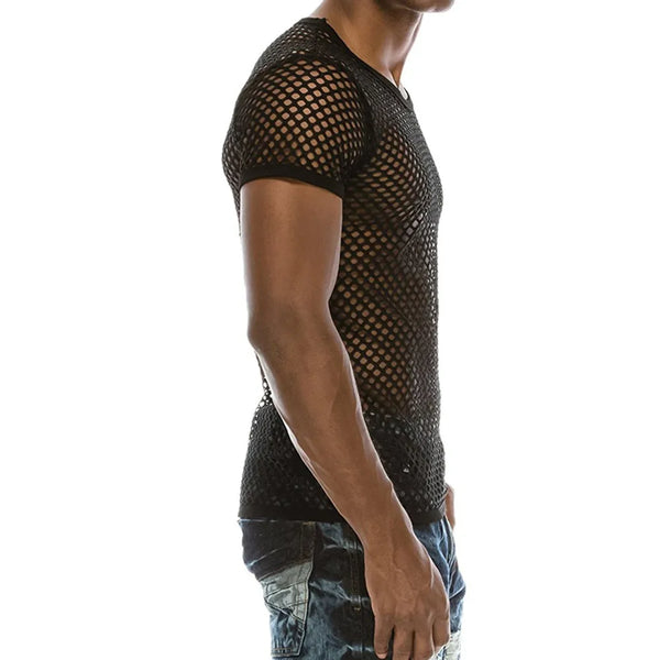 Trendy Men's Mesh Muscle Pullover Top