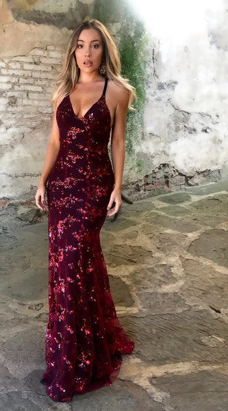 Trendy Sequins Sleeveless Patchwork Party Dresss