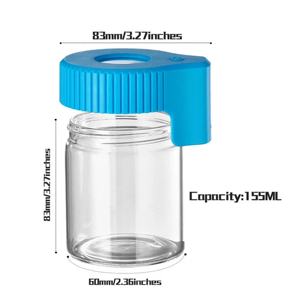 Trendy Stoner LED Illuminated Seal Dry Herb Grass Storage Jar