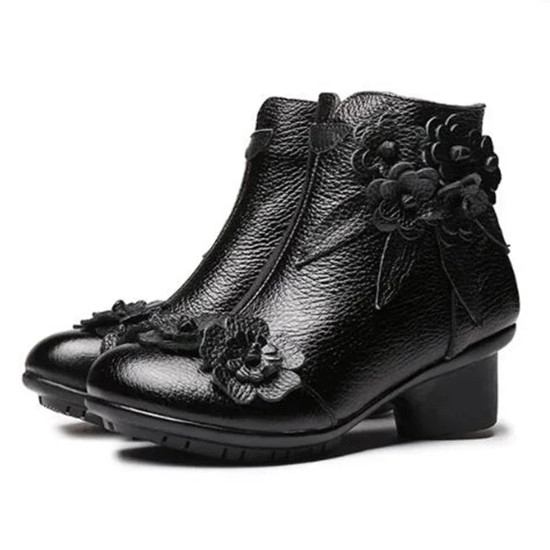 Trendy Genuine Leather Non Slip Mary Jane Inspired Shoes