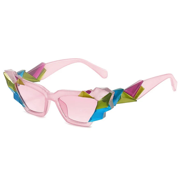 Trendy Retro Mosaic Style Sunglasses