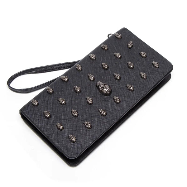Trendy Black Skull Head Wrist Wallet - TrendsetterbyTracy Boutique