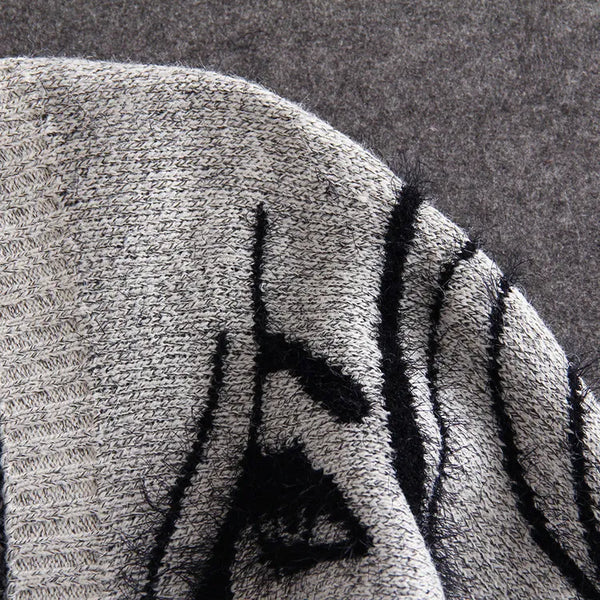 Trendy Long Sleeve Knitted Printed Cardigan - TrendsetterbyTracy Boutique