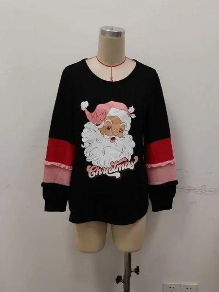 Trendy Ugly Santa Christmas Pullover Sweatshirt - TrendsetterbyTracy Boutique