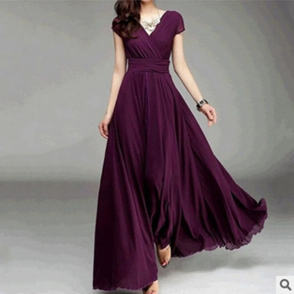 Trendy Chiffon Formal Maxi Dress