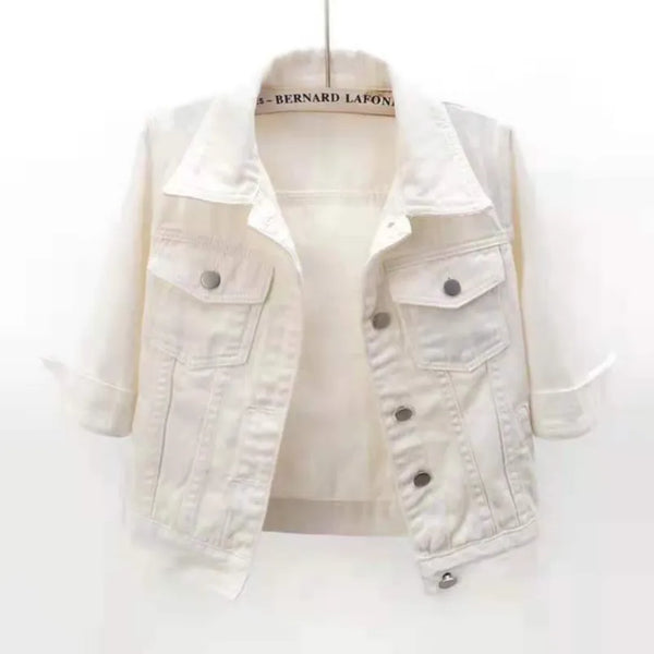 Trendy Denim Colorful Crop Jackets - TrendsetterbyTracy Boutique