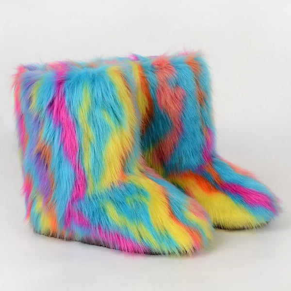 Trendy Faux Furry Fur Plush Boots - TrendsetterbyTracy Boutique