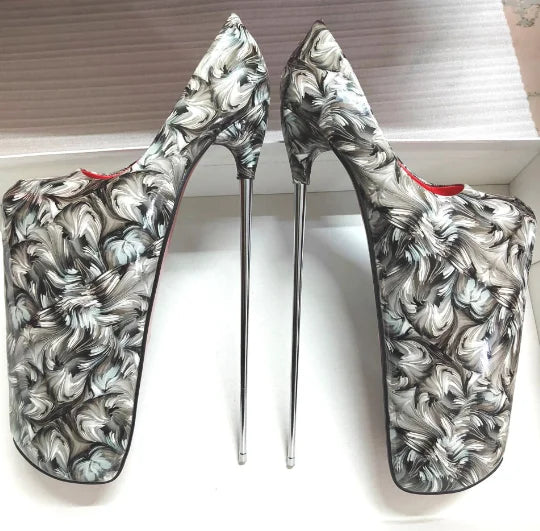 Trendy High Heel Round Pumps Stiletto