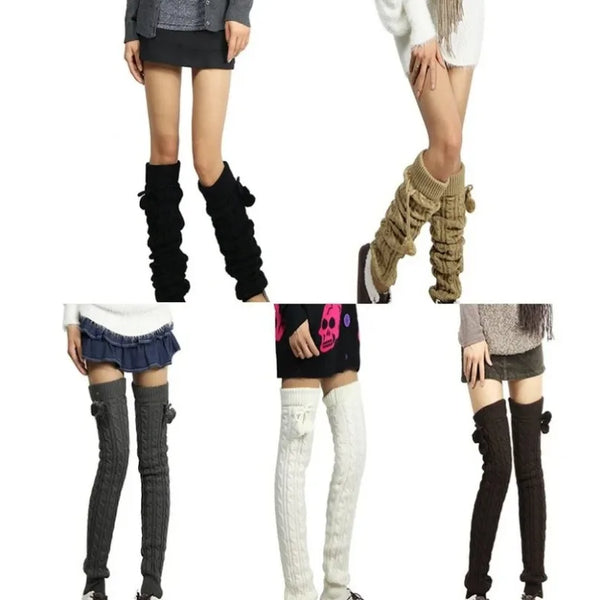 Trendy Thigh High Knitted Leg Warmers
