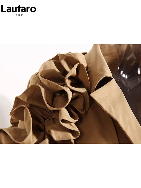 Trendy Long Trench Coat With Belt - TrendsetterbyTracy Boutique