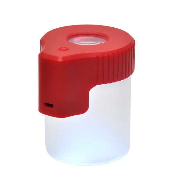 Trendy Stoner LED Illuminated Seal Dry Herb Grass Storage Jar