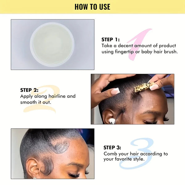 Trendy African Black Castor Extra Hold Braid, Loc, Twist Gel