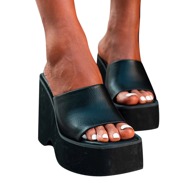 Trendy High Platform Heel Pump Sandals