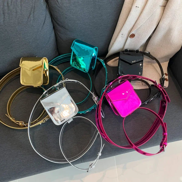 Trendy Metallic Color Leg Belt Purse - TrendsetterbyTracy Boutique