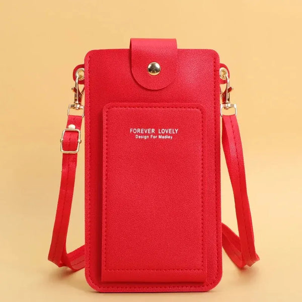 Trendy Crossbody Messenger Soft Leather Purse