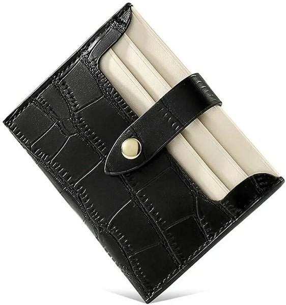 Trendy Small  Faux Leather  I.D. Card Holder