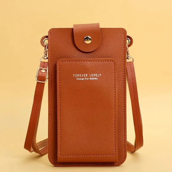 Trendy Crossbody Messenger Soft Leather Purse