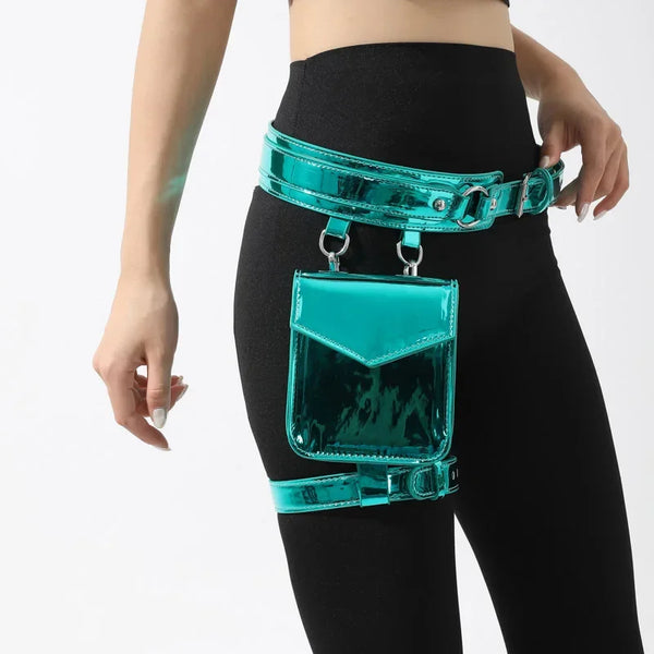 Trendy Metallic Color Leg Belt Purse - TrendsetterbyTracy Boutique