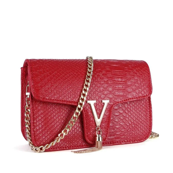 Trendy Crocodile Inspired Handbag Purse