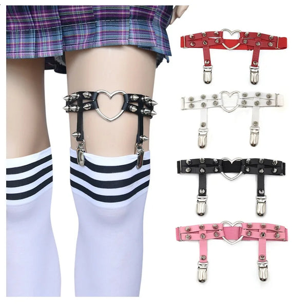 Trendy Leather Thigh Garters Harness Leg Strap