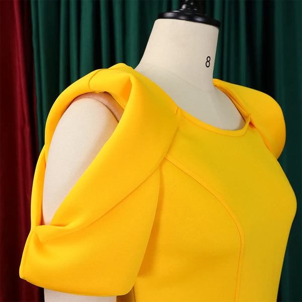 Trendy Solid Color Hollow Out Sheath Dress