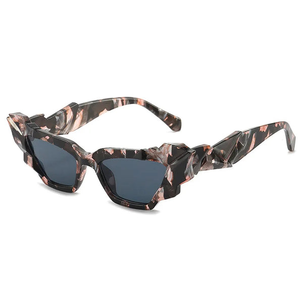 Trendy Retro Mosaic Style Sunglasses