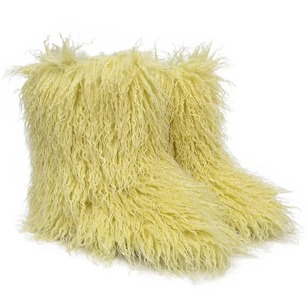 Trendy Teddy Bear Faux Wool Boots