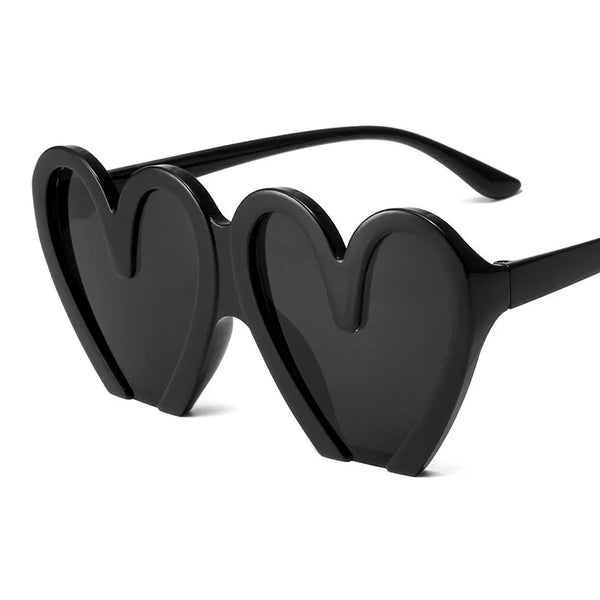 Trendy Heart Punk Retro Sunglasses - TrendsetterbyTracy Boutique