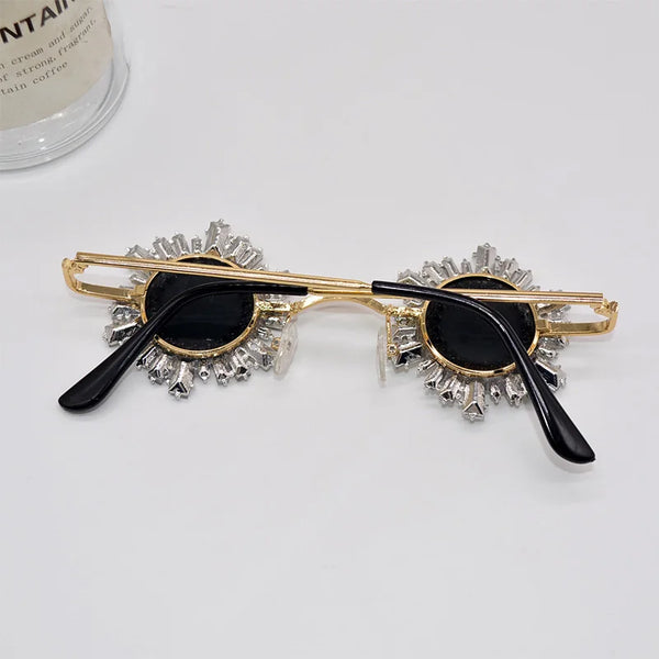 Trendy Retro Rhinestone Sun Embezzled Sunglasses - TrendsetterbyTracy Boutique