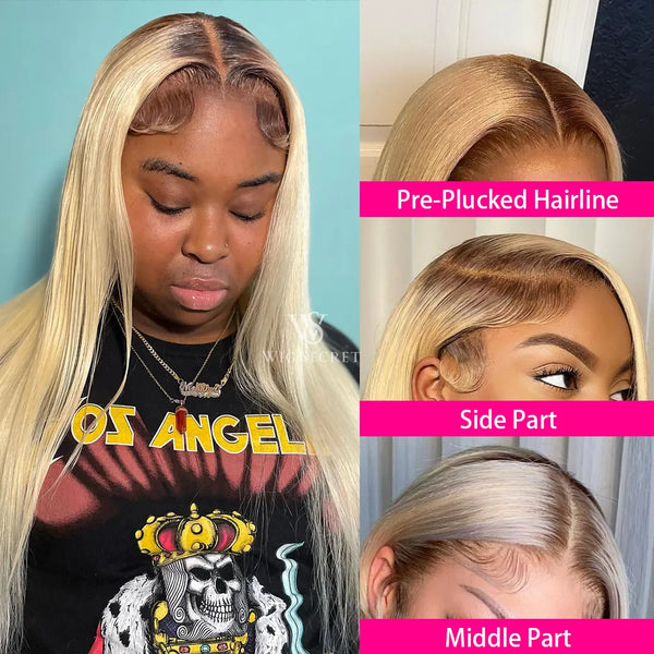 Trendy Brazilian Virgin Lace Frontal Human Hair Wig With Closure - TrendsetterbyTracy Boutique