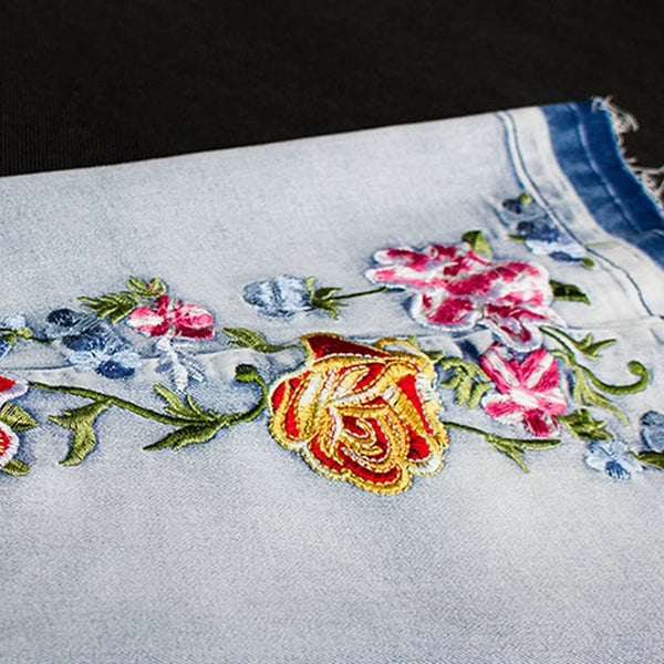 Trendy Fare Push Up Flower Decor Pants