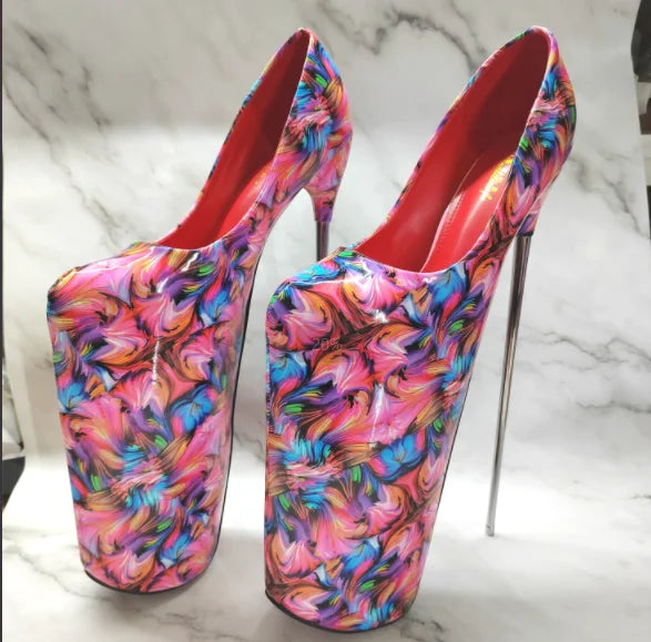 Trendy High Heel Round Pumps Stiletto