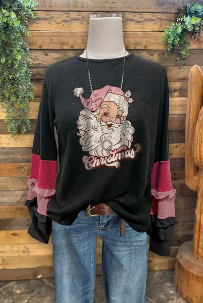 Trendy Ugly Santa Christmas Pullover Sweatshirt - TrendsetterbyTracy Boutique