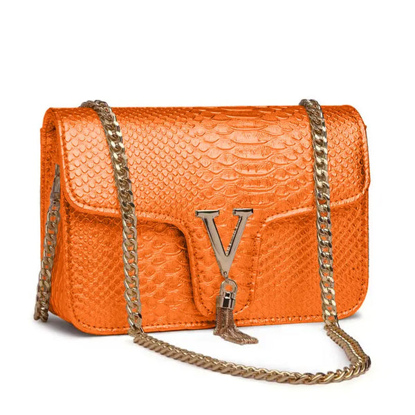 Trendy Crocodile Inspired Handbag Purse