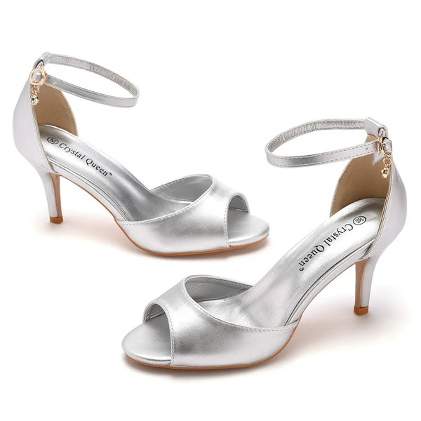 Trendy Peep Toe Low Heel Sandals