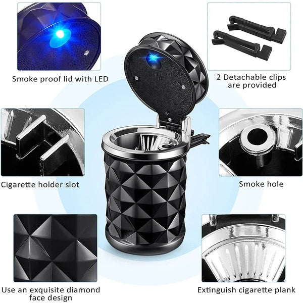 Trendy Stoner LED Car Portable Auto Ashtray