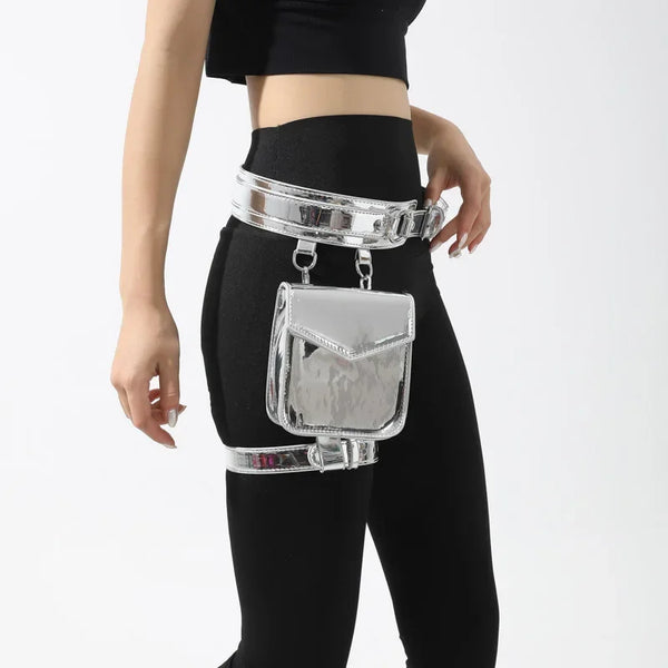 Trendy Metallic Color Leg Belt Purse - TrendsetterbyTracy Boutique