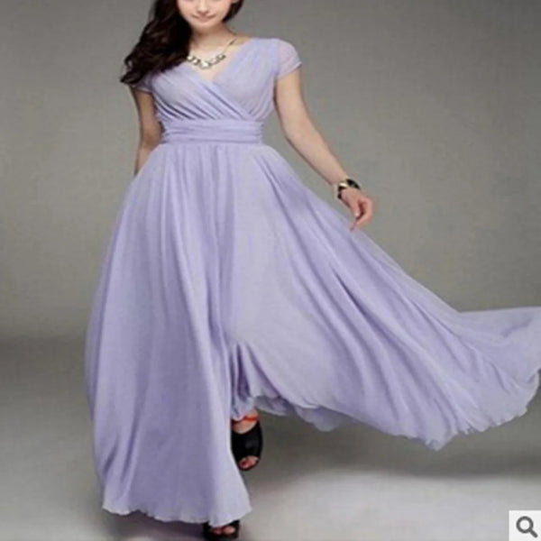 Trendy Chiffon Formal Maxi Dress