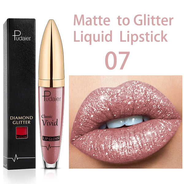 Trendy Waterproof Long Lasting  Matte Metallic Liquid Lipstick - TrendsetterbyTracy Boutique