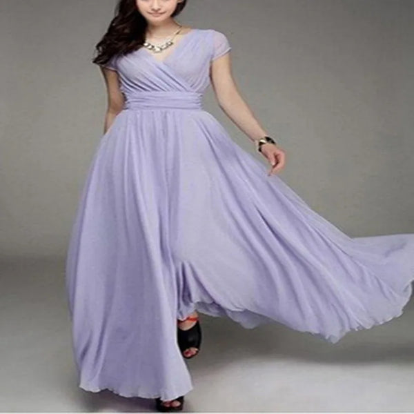 Trendy Chiffon Formal Maxi Dress