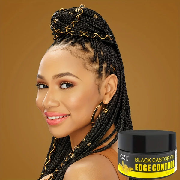Trendy African Black Castor Extra Hold Braid, Loc, Twist Gel